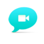 video chat mobile android application logo